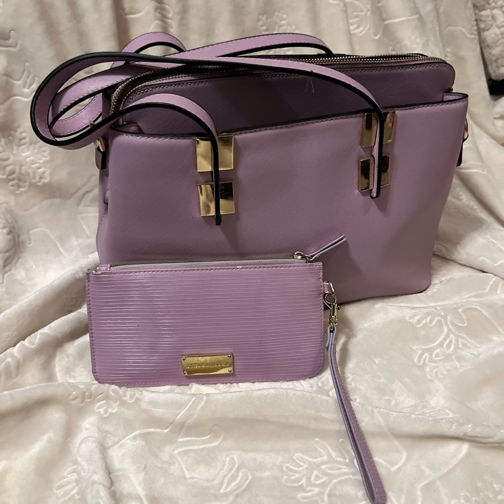 Lavender Handbag with matching Steve Madden Wallet